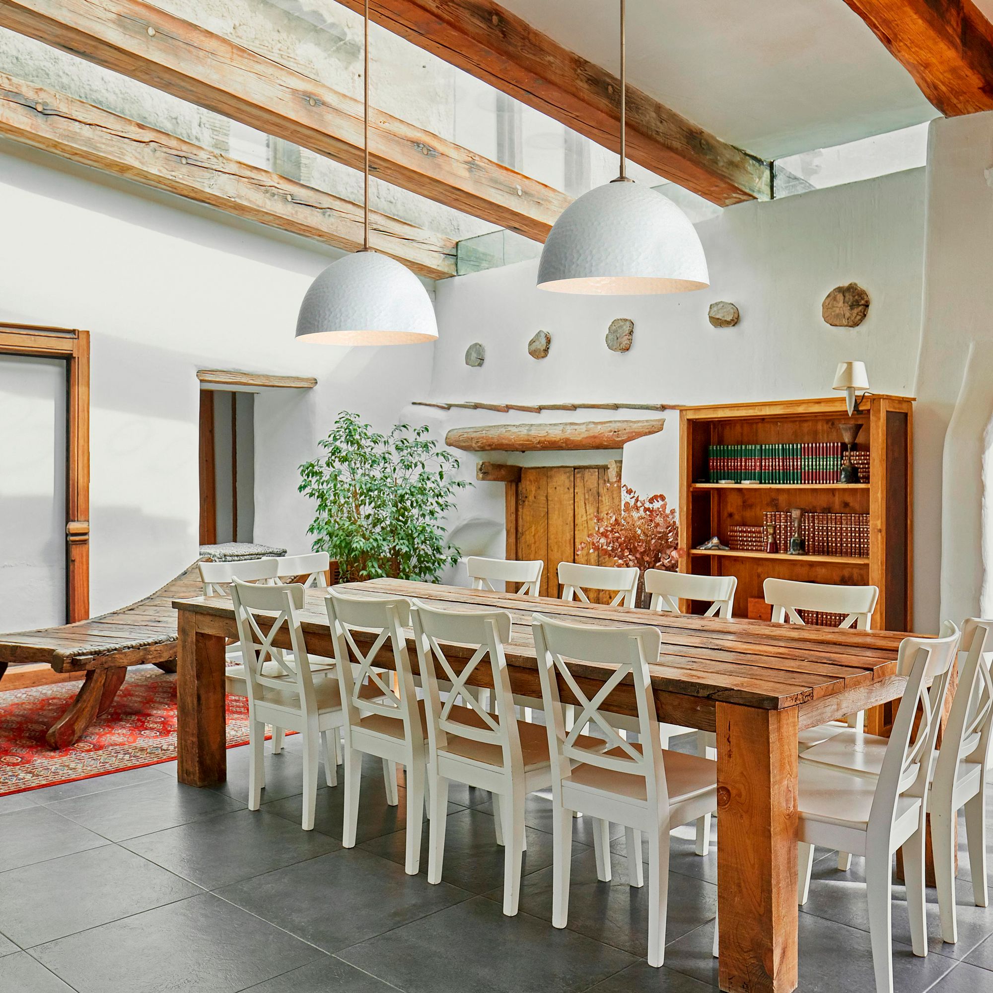 Alcott Linear Pendant in Antique Black Iron with No Shade