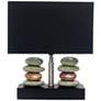 Alcova Dual Stacked Stone Ceramic Accent Table Lamp