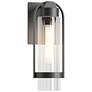 Alcove 15.8" High Coastal Black Small Outdoor Sconce With Clear Glass 