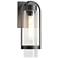 Alcove 15.8" High Coastal Black Small Outdoor Sconce With Clear Glass 