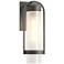 Alcove 15.8"H Coastal Natural Iron Small Outdoor Sconce w/ Frosted Sha