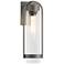 Alcove 19.6" High Coastal Natural Iron Medium Outdoor Sconce w/ Clear
