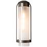 Alcove 19.6" High Frosted Glass Coastal Dark Smoke Outdoor Sconce