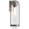 Alcove 19.6"H Coastal Burnished Steel Medium Outdoor Sconce w/ Clear S