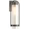 Alcove 19.6"H Coastal Natural Iron Medium Outdoor Sconce w/ Frosted Sh