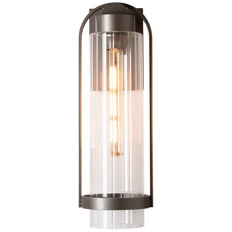 Image 1 Alcove 19 1/2" High Coastal Dark Smoke Outdoor Wall Light