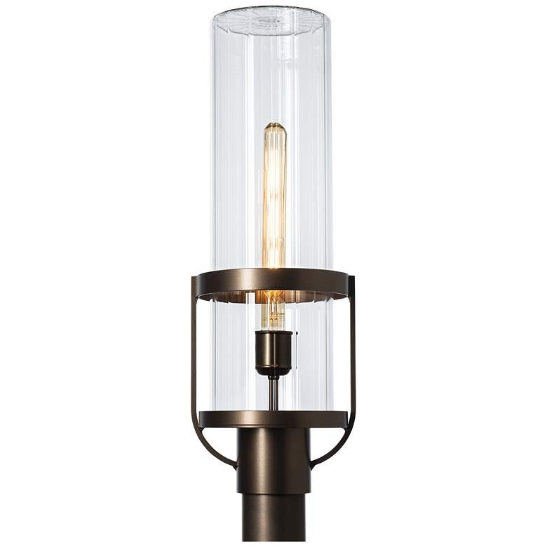 Image 1 Alcove 22.4 inch High Clear Glass Coastal Bronze Outdoor Post Light