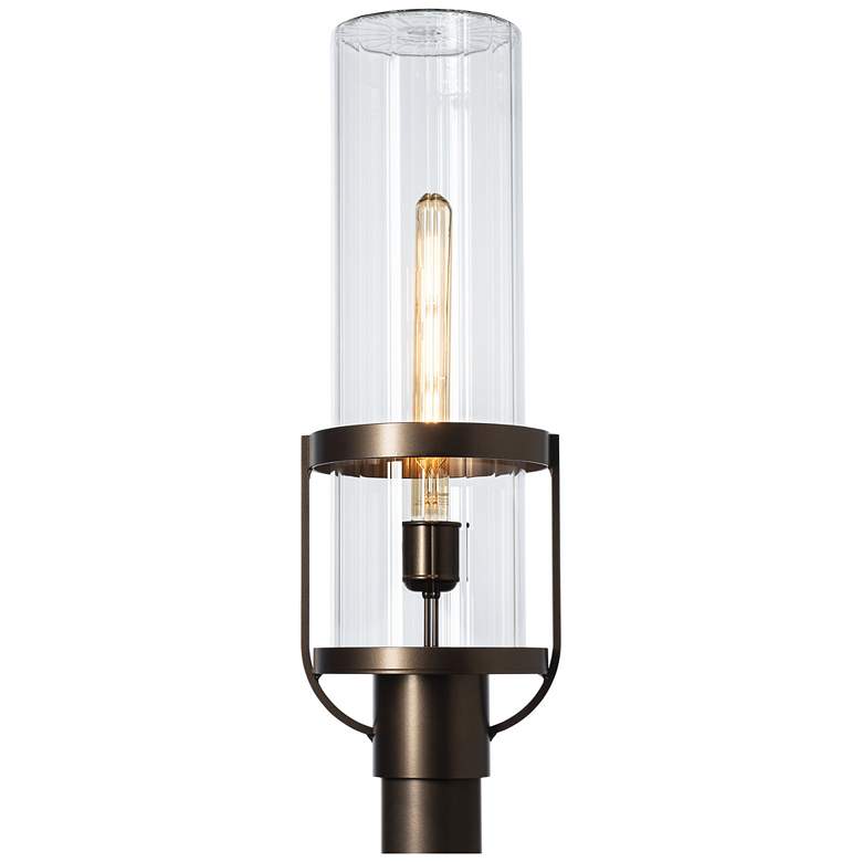 Image 1 Alcove 22.4" High Clear Glass Coastal Bronze Outdoor Post Light