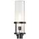 Alcove 22.4" High Coastal Black Outdoor Post Light With Clear Glass Sh