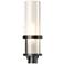 Alcove 22.4" High Coastal Black Outdoor Post Light With Frosted Glass