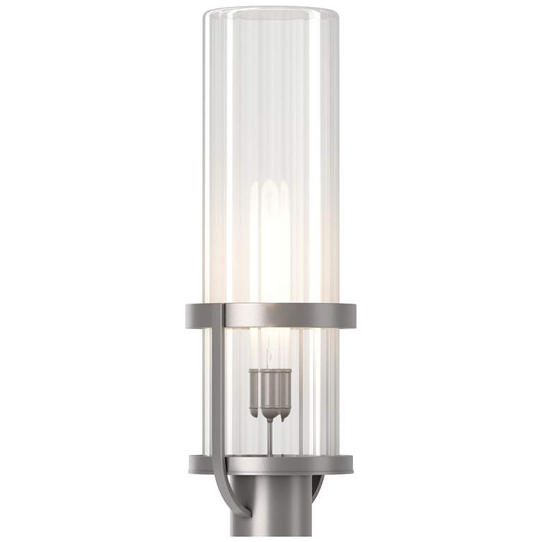 Image 1 Alcove 22.4" High Coastal Burnished Steel Outdoor Post Light w/ Clear