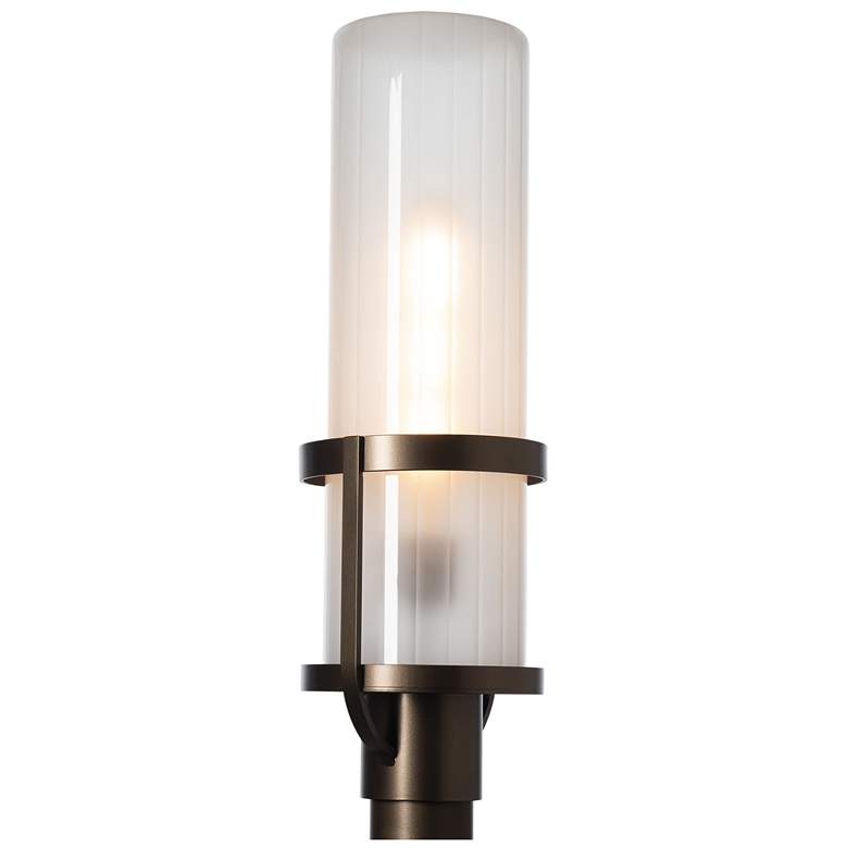Image 1 Alcove 22.4" High Frosted Glass Coastal Bronze Outdoor Post Light