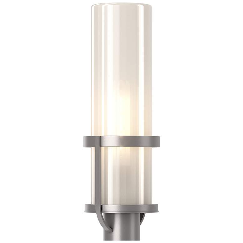 Image 1 Alcove 22.4"H Coastal Burnished Steel Outdoor Post Light w/ Frosted Sh