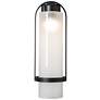 Alcove 23.2" High Frosted Glass Coastal Black Outdoor Sconce