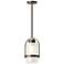 Alcove 7.8" Wide Coastal Bronze Outdoor Pendant With Frosted Glass Sha