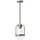 Alcove 7.8" Wide Coastal Burnished Steel Outdoor Pendant w/ Clear Shad