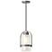 Alcove 7.8" Wide Coastal Burnished Steel Outdoor Pendant w/ Frosted Sh