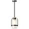 Alcove 7.8" Wide Coastal Dark Smoke Outdoor Pendant w/ Frosted Glass S