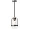 Alcove 7.8" Wide Coastal Dark Smoke Outdoor Pendant With Clear Glass S