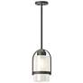 Alcove 7.8" Wide Coastal Natural Iron Outdoor Pendant w/ Frosted Shade