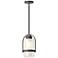Alcove 7.8" Wide Coastal Natural Iron Outdoor Pendant w/ Frosted Shade