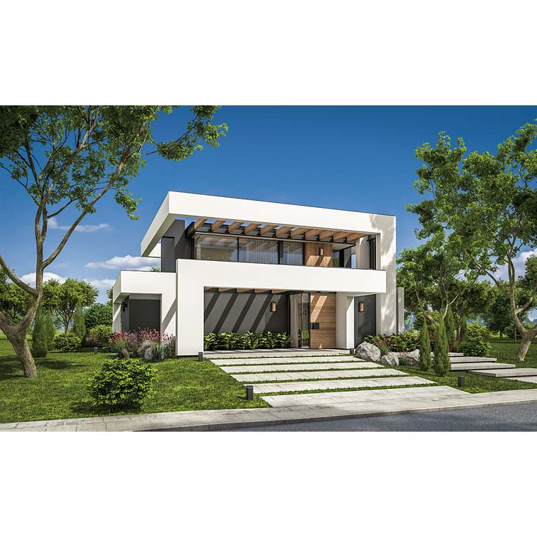Image 7 Alcove Medium LED Outdoor Wall Sconce more views