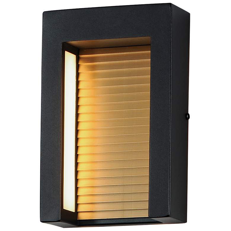 Image 1 Alcove Small LED Outdoor Wall Sconce Black / Gold