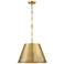 Alden 1-Light Pendant in Warm Brass
