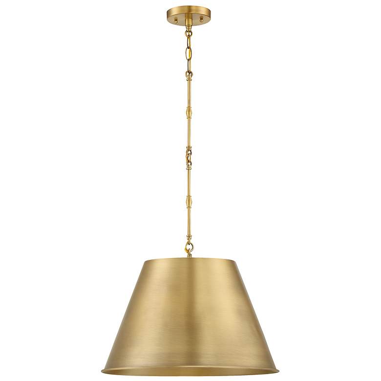 Image 4 Alden 1-Light Pendant in Warm Brass more views