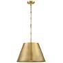 4_Alden 1-Light Pendant in Warm Brass more views