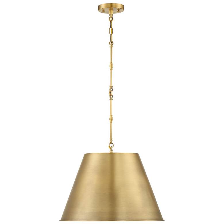 Image 5 Alden 1-Light Pendant in Warm Brass more views