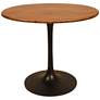 1_Alden 36" Wide Elm Wood Black Metal Round Dining Table