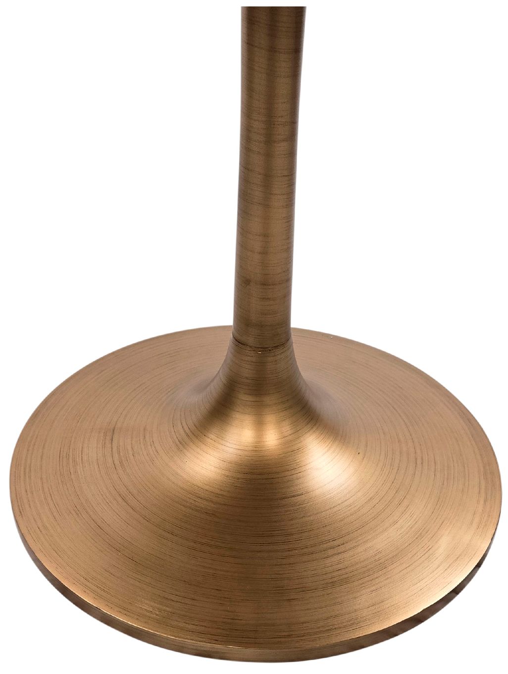 Image 4 Alden 40" Wide Fog Gray Top Gold Base Round Wood Dining Table more views