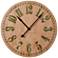 Alder 32" Round Natural Wood Wall Clock
