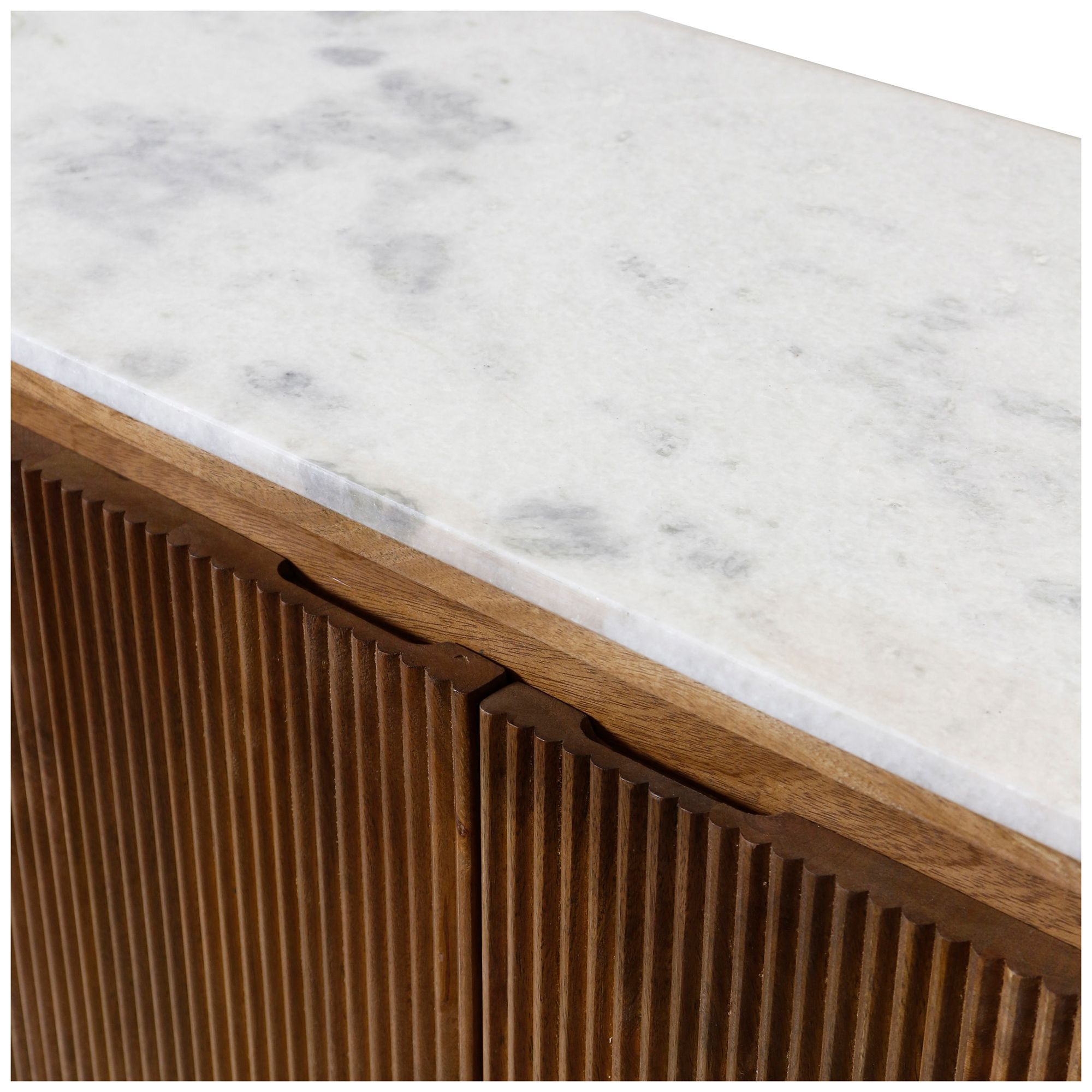 Image 4 Alder Fluted Sideboard - Coconut Brown more views