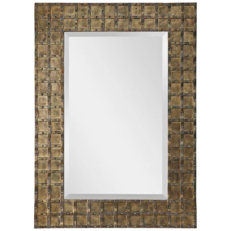 Image 1 Alderney Antiqued Gold 32 3/4 inch x 46 1/4 inch Wall Mirror