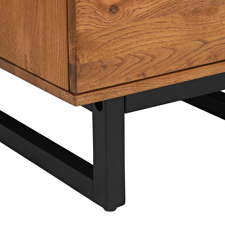 Image 6 Aldo 24" Wide Brown Single-Drawer Nightstand more views