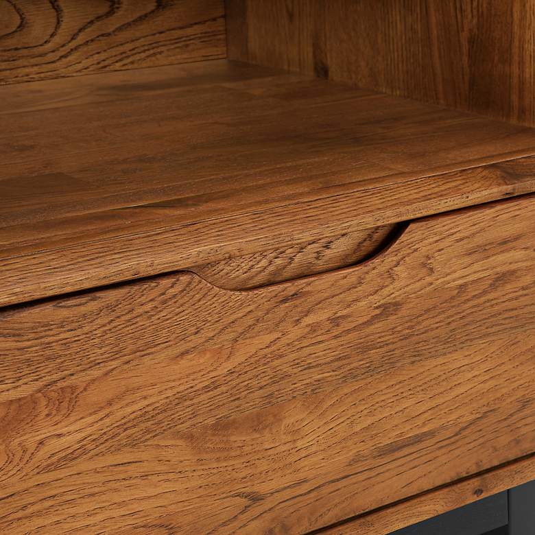 Image 7 Aldo 24" Wide Brown Single-Drawer Nightstand more views