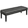 Aldon Gray Steel Faux Leather Tufted Bed Bench