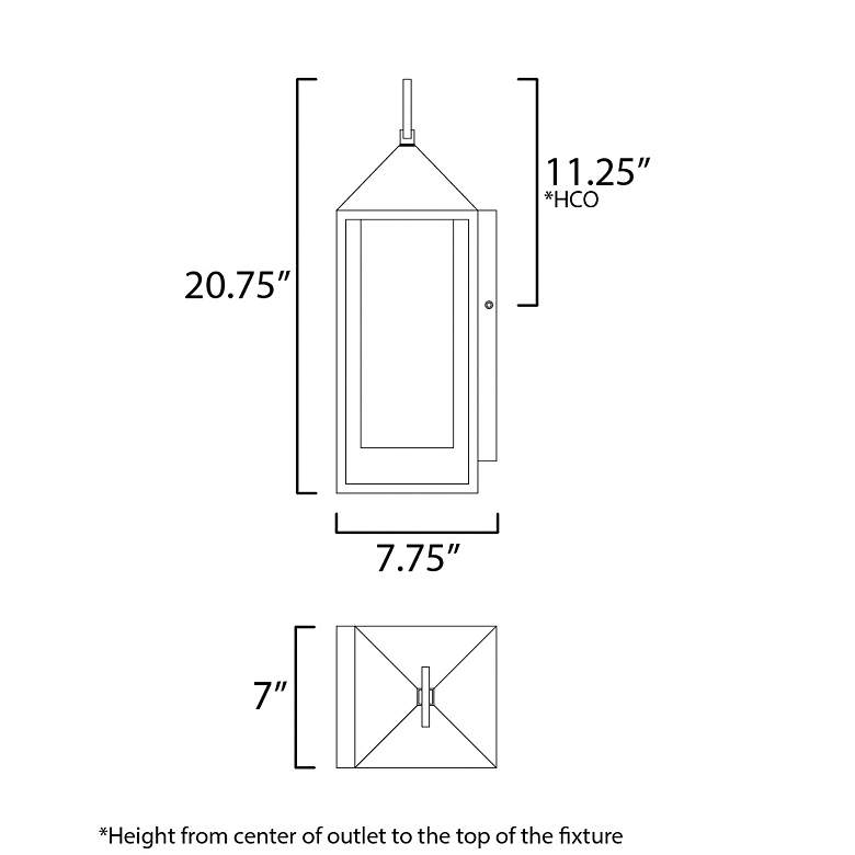 Image 5 Aldous 1-Light Large Outdoor Sconce Black more views