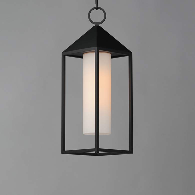 Image 4 Aldous 1-Light Outdoor Pendant Black more views