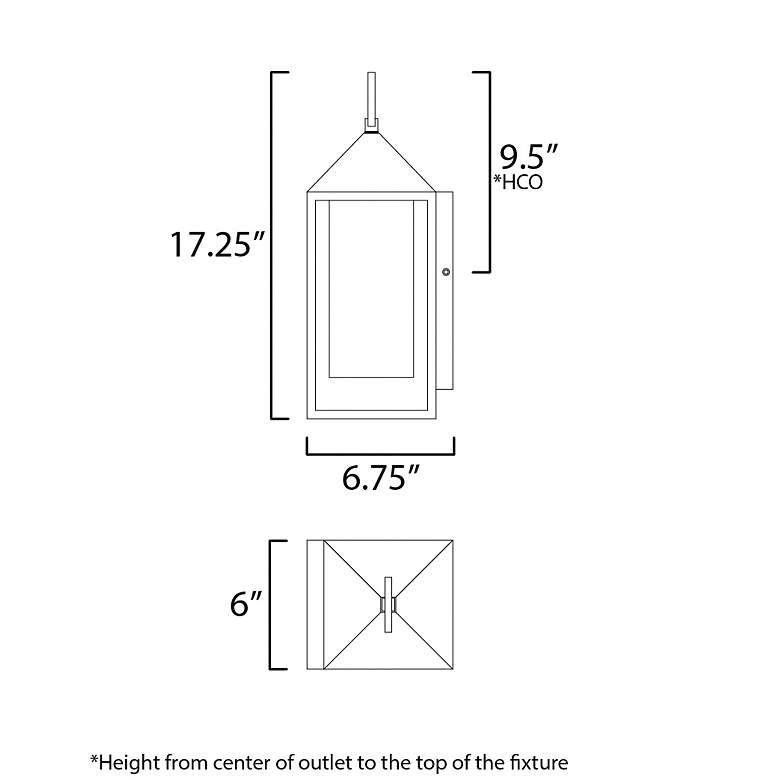 Image 5 Aldous 1-Light Outdoor Sconce Black more views