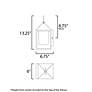 5_Aldous 1-Light Small Outdoor Sconce Black more views