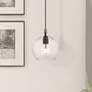 1_Aldrich 1 Light Bronze Pendant with Antique Brass Accent
