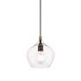 5_Aldrich 1 Light Bronze Pendant with Antique Brass Accent more views