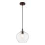 7_Aldrich 1 Light Bronze Pendant with Antique Brass Accent more views