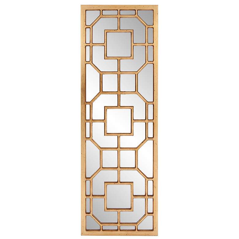 Image 2 Aldrich Antique Gold 15 3/4" x 46 1/2" Wall Mirror