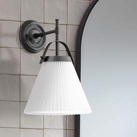 Image1 of Aldridge 16 1/2" High Oil-Rubbed Bronze Wall Sconce