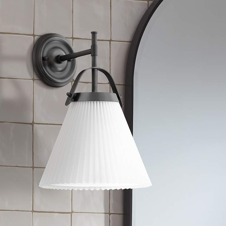 Image 1 Aldridge 16 1/2" High Oil-Rubbed Bronze Wall Sconce