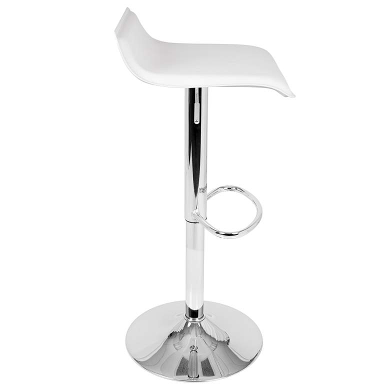 Image 3 Ale White Adjustable Swivel Bar Stools Set of 2 more views